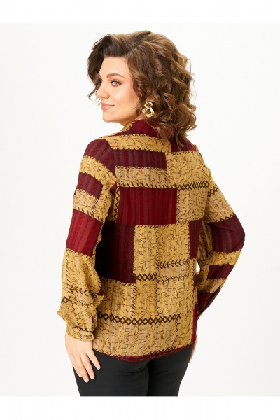 Блуза Zlata 4468 бордовый - фото 6