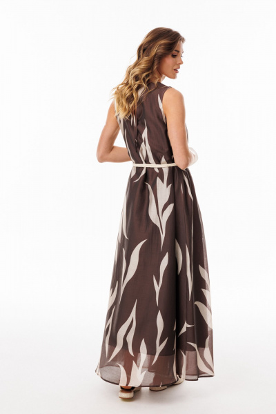 Платье EOLA 3078 шоколадный_с_ рисунком - фото 24