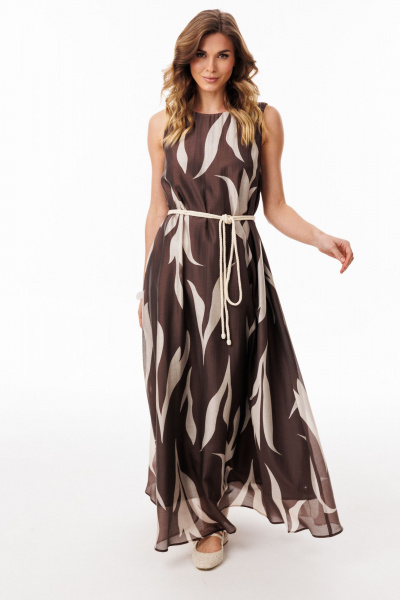 Платье EOLA 3078 шоколадный_с_ рисунком - фото 19