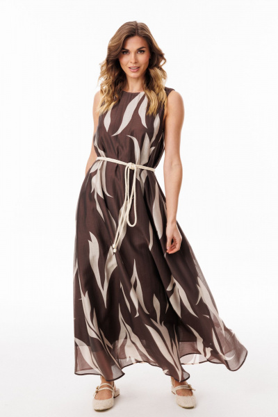 Платье EOLA 3078 шоколадный_с_ рисунком - фото 18
