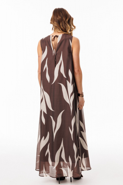 Платье EOLA 3078 шоколадный_с_ рисунком - фото 14