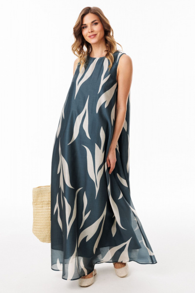 Платье EOLA 3078 изумруд_с_ рисунком - фото 5