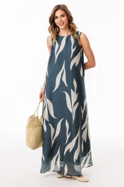 Платье EOLA 3078 изумруд_с_ рисунком - фото 4