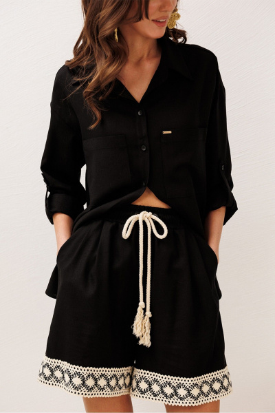 Блуза Butеr 3317 черный - фото 9