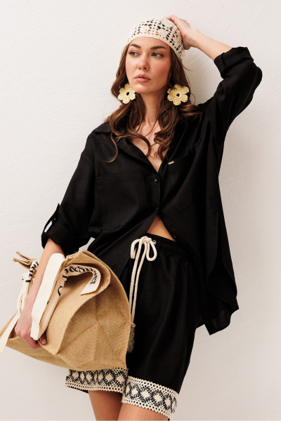 Блуза Butеr 3317 черный - фото 8