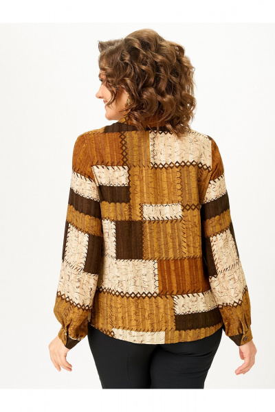 Блуза Zlata 4468 коричневый - фото 6