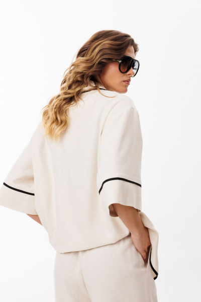 Блуза EOLA 3081 бежевый - фото 16