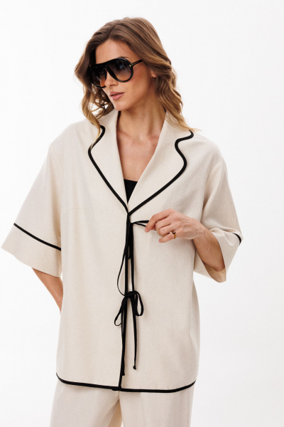 Блуза EOLA 3081 бежевый - фото 13