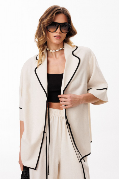 Блуза EOLA 3081 бежевый - фото 10