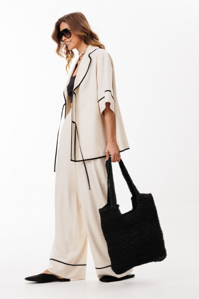 Блуза EOLA 3081 бежевый - фото 7