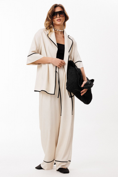 Блуза EOLA 3081 бежевый - фото 6