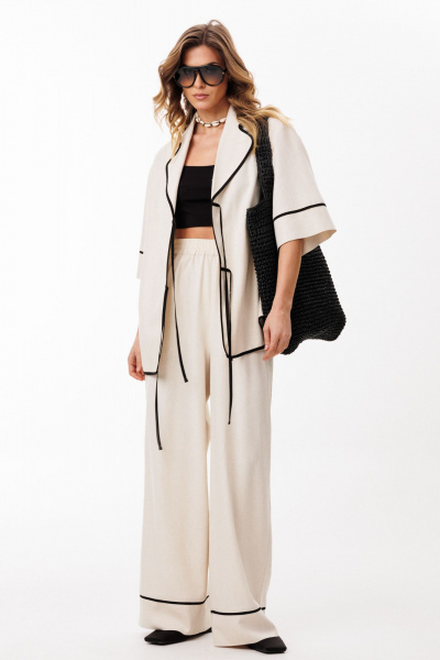 Блуза EOLA 3081 бежевый - фото 4