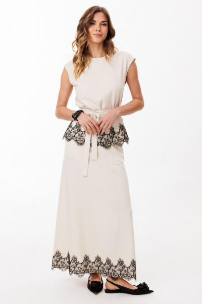 Блуза EOLA 3084 бежевый - фото 10