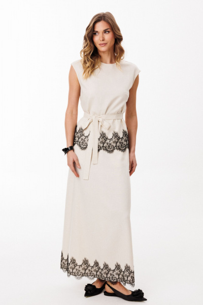 Блуза EOLA 3084 бежевый - фото 8