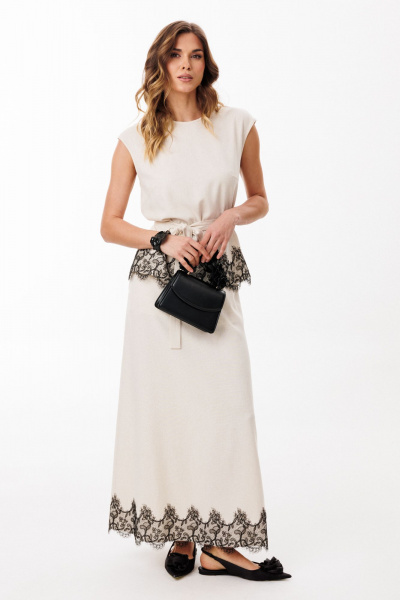 Блуза EOLA 3084 бежевый - фото 6