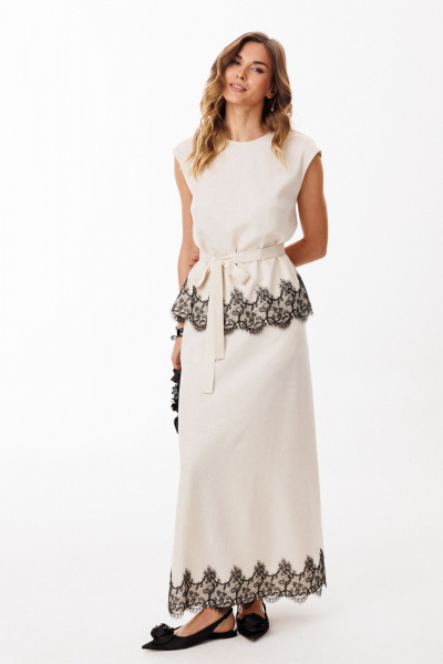 Блуза EOLA 3084 бежевый - фото 3