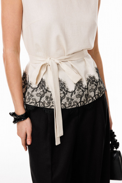 Блуза EOLA 3084.1 бежевый - фото 7