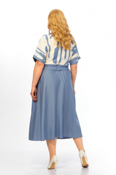 Платье LEANNA-STYLE 5020 голубой - фото 4