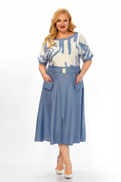 Платье LEANNA-STYLE 5020 голубой - фото 1