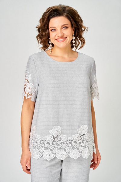 Блуза, брюки Svetlana-Style 2339 серый - фото 4