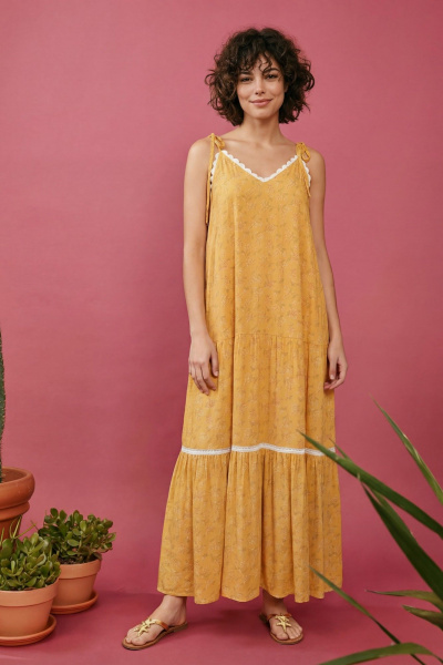 Сарафан Lokka 1875 желтый - фото 3