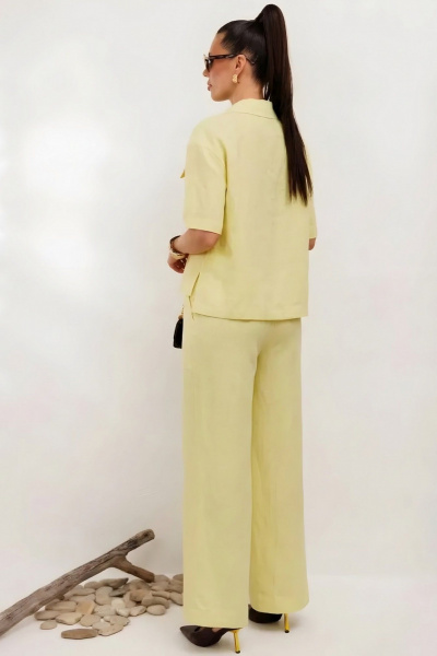Брюки, жакет Galean Style 982.1 лимонный - фото 6