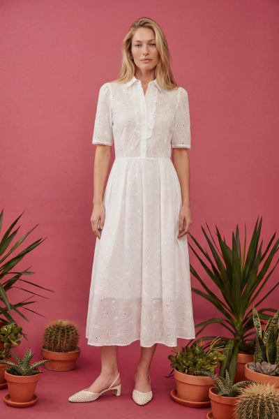 Платье Lokka 1877 белый - фото 4
