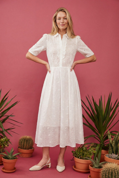 Платье Lokka 1877 белый - фото 2