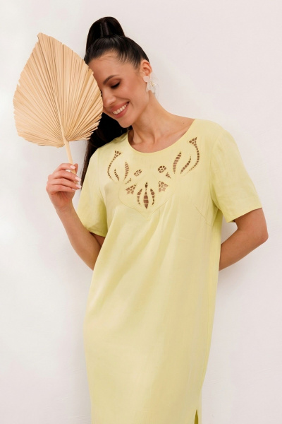 Платье Galean Style 1011 лимонный - фото 3