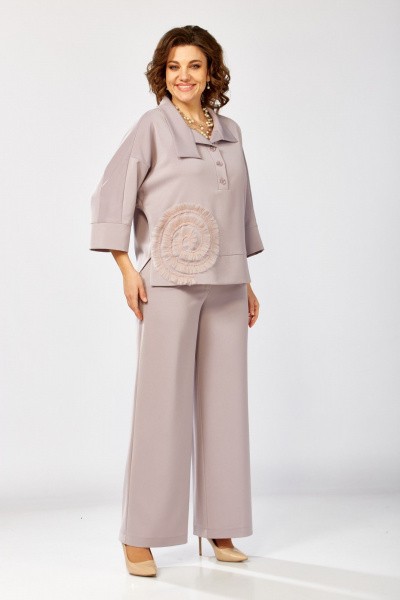 Блуза, брюки ZigzagStyle 559-2 пудровый - фото 2