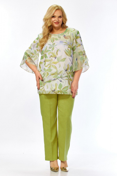 Блуза Элль-стиль 2461а фисташка - фото 2