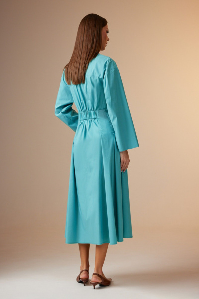 Платье N.O.W. 1674 бирюза - фото 5