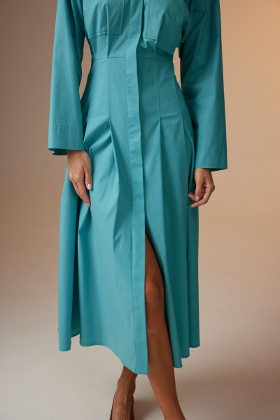 Платье N.O.W. 1674 бирюза - фото 3