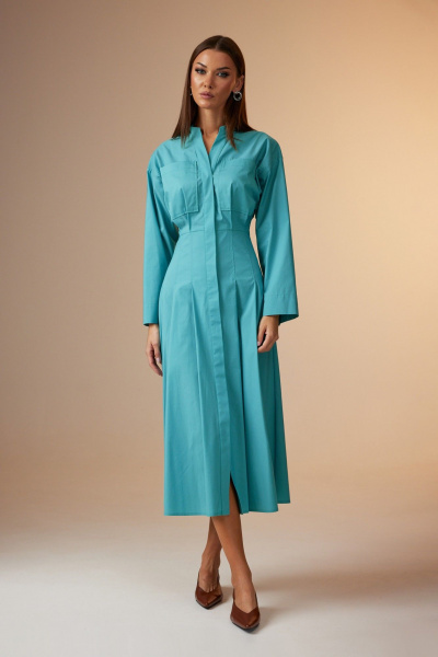 Платье N.O.W. 1674 бирюза - фото 1