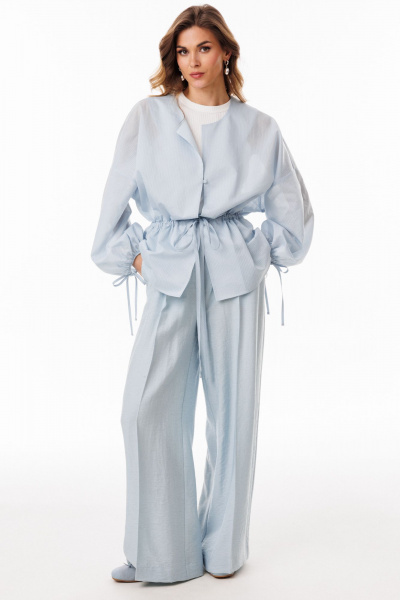 Блуза EOLA 3085 голубой_полоска - фото 5