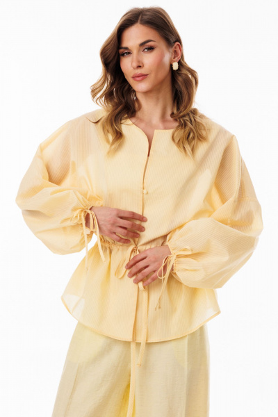 Блуза EOLA 3085 масло_полоска - фото 7