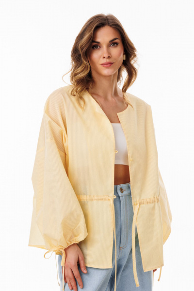 Блуза EOLA 3085.1 масло_полоска - фото 8