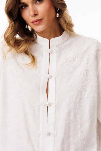 Блуза EOLA 3087 молочный - фото 8