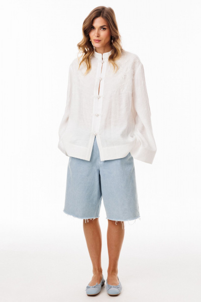 Блуза EOLA 3087 молочный - фото 6