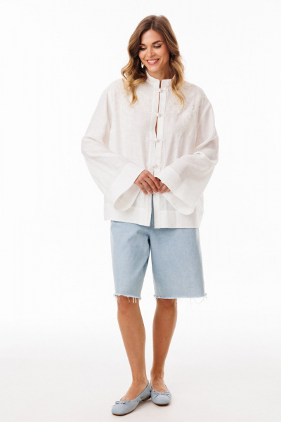Блуза EOLA 3087 молочный - фото 3