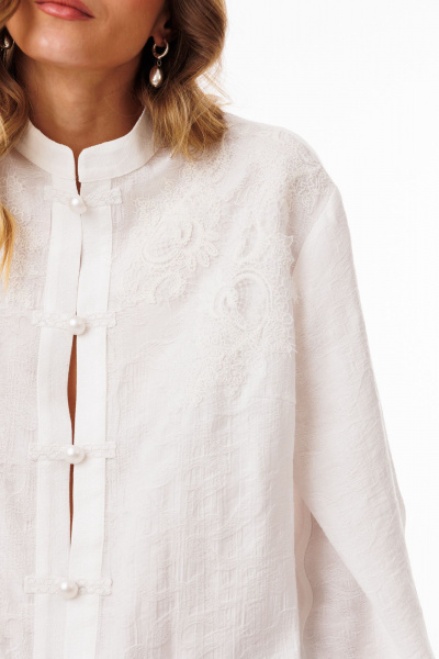 Блуза EOLA 3087.1 молочный - фото 5