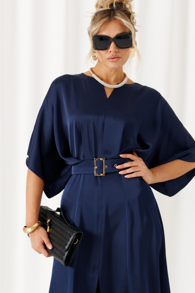 Платье Beautiful&Free 6443 синий - фото 3