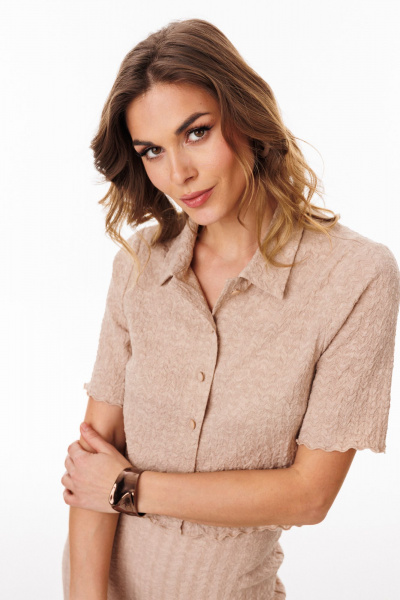 Блуза, юбка EOLA 3088 темно-бежевый - фото 7