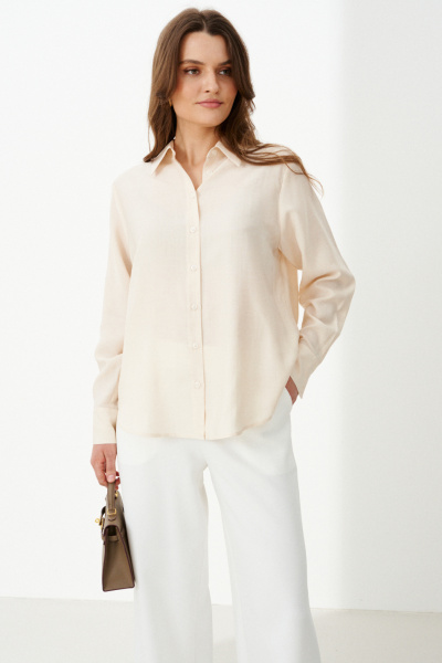 Блуза Панда 103044 светло-бежевый - фото 1