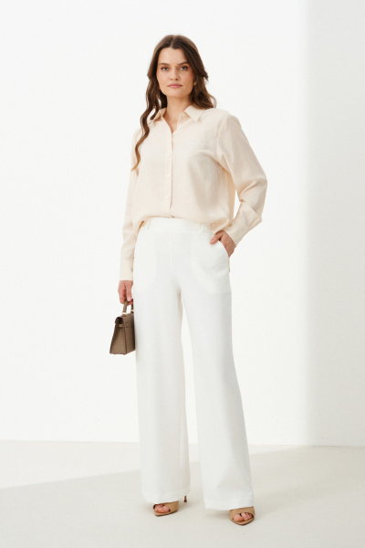 Блуза Панда 103044 светло-бежевый - фото 4