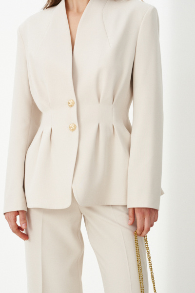 Жакет Панда 116830 светло-бежевый - фото 2