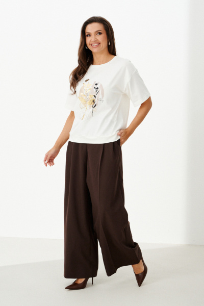 Джемпер Панда 121543 молочно-бежевый - фото 1