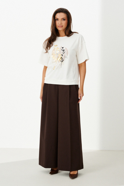 Джемпер Панда 121543 молочно-бежевый - фото 3