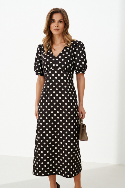 Платье Панда 126180 коричневый - фото 3