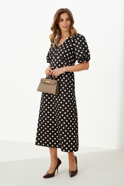 Платье Панда 126180 коричневый - фото 5